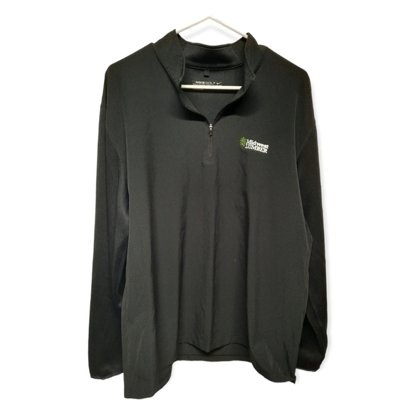 NIKE GOLF Dri-Fit Fabric Mix 1/2 Zip Long Sleeve cover Up - Picture 1 of 8